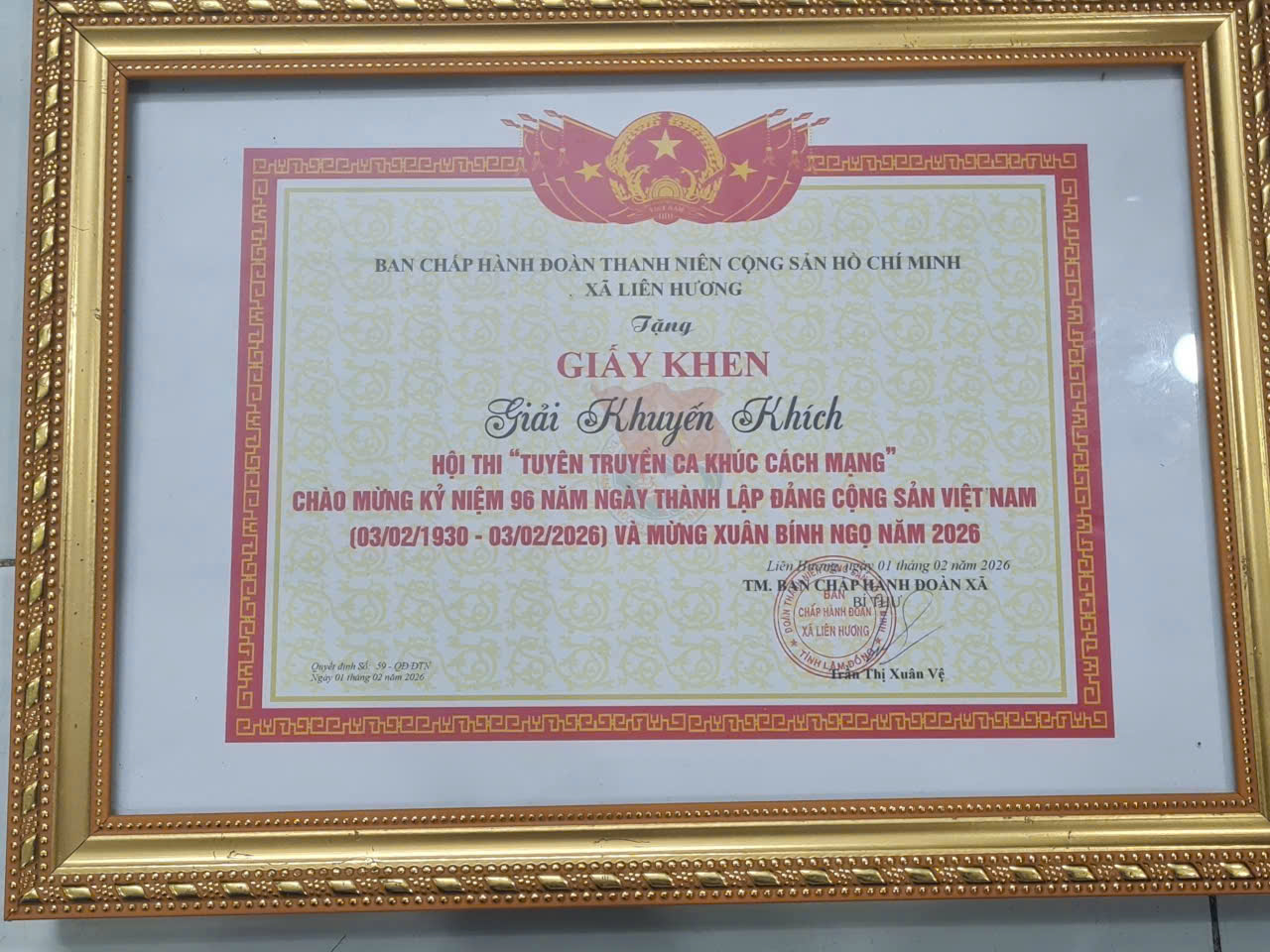 tuyen truyen ca khuc cach mang THPT Tuy Phong 08